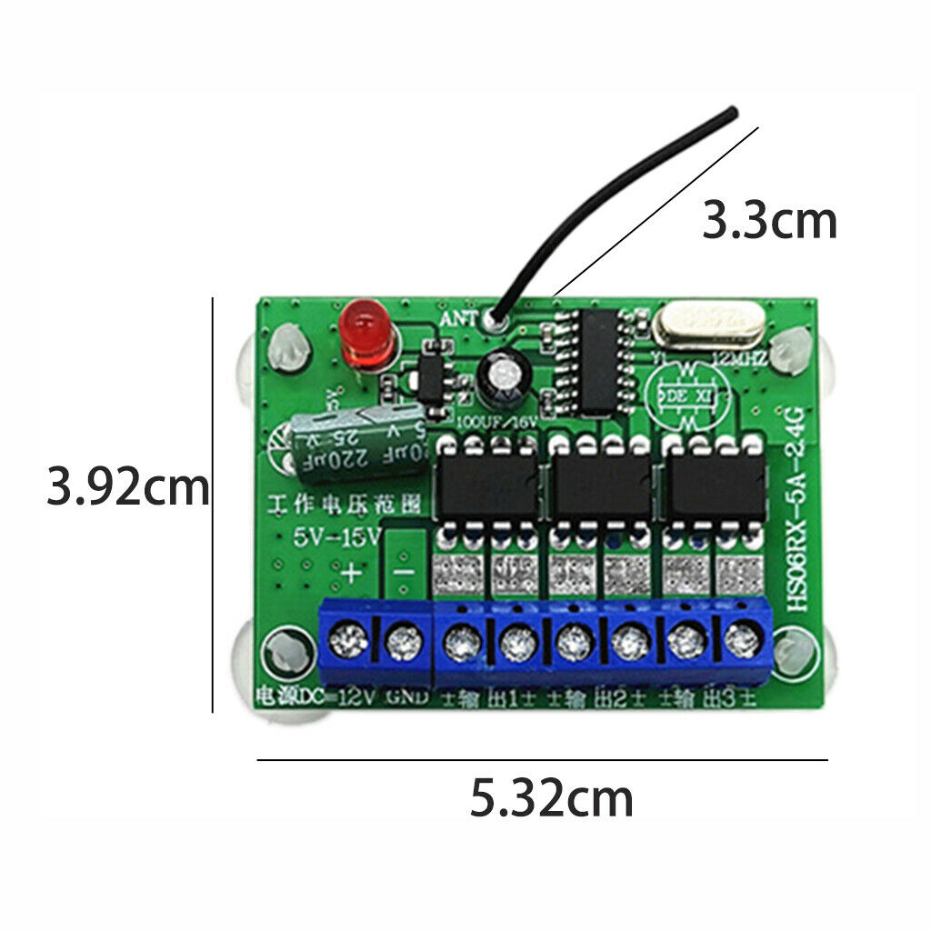 High Power Wireless Remote Control Receiver Module Spare DIY Accessory