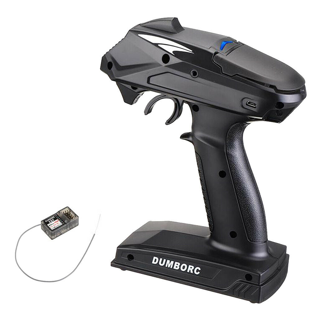 2.4G 4 Channel X4 Radio Remote Transmitter w/ X6F Receiver for 1/10 RC Car