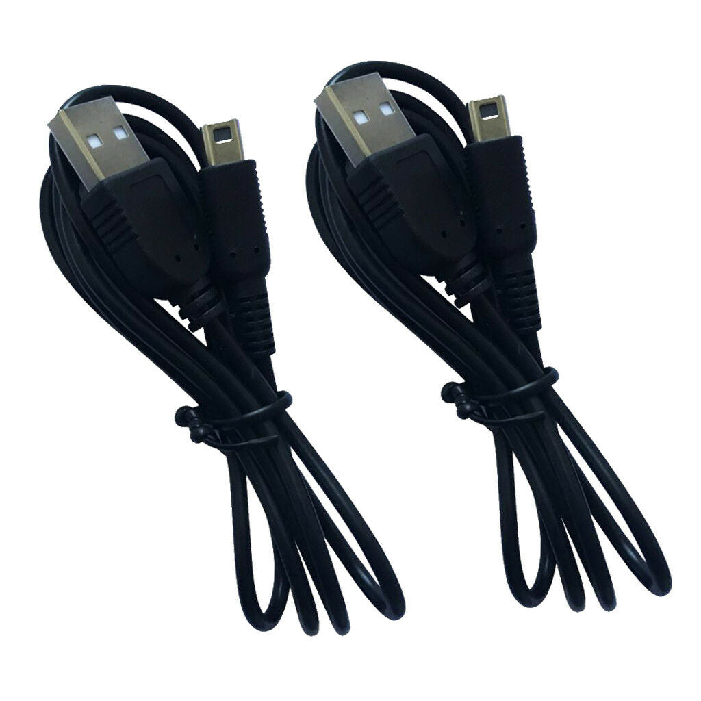 2Piece Charge Charing USB Power Cable Cord for   NEW2DSXL/2DS/NEW3DS