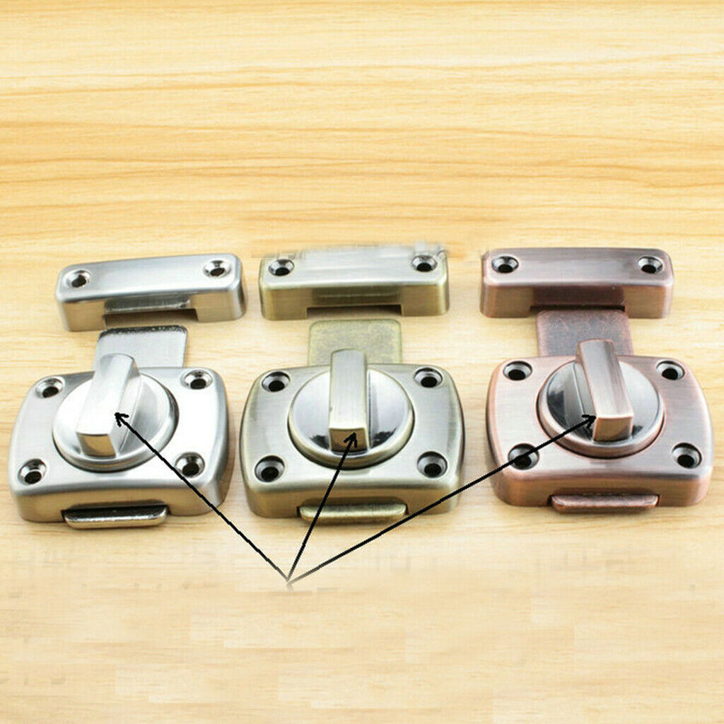 3Pieces BATHROOM TOILET DOOR LOCK Cabinet Cupboard Turn Bolt Privacy Catch Latch