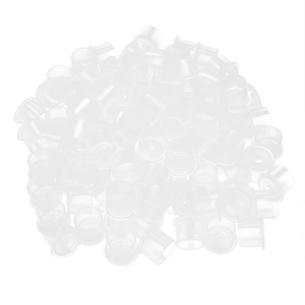 1000x  Caps Made of Plastic Ink Cups in S Size Transparent