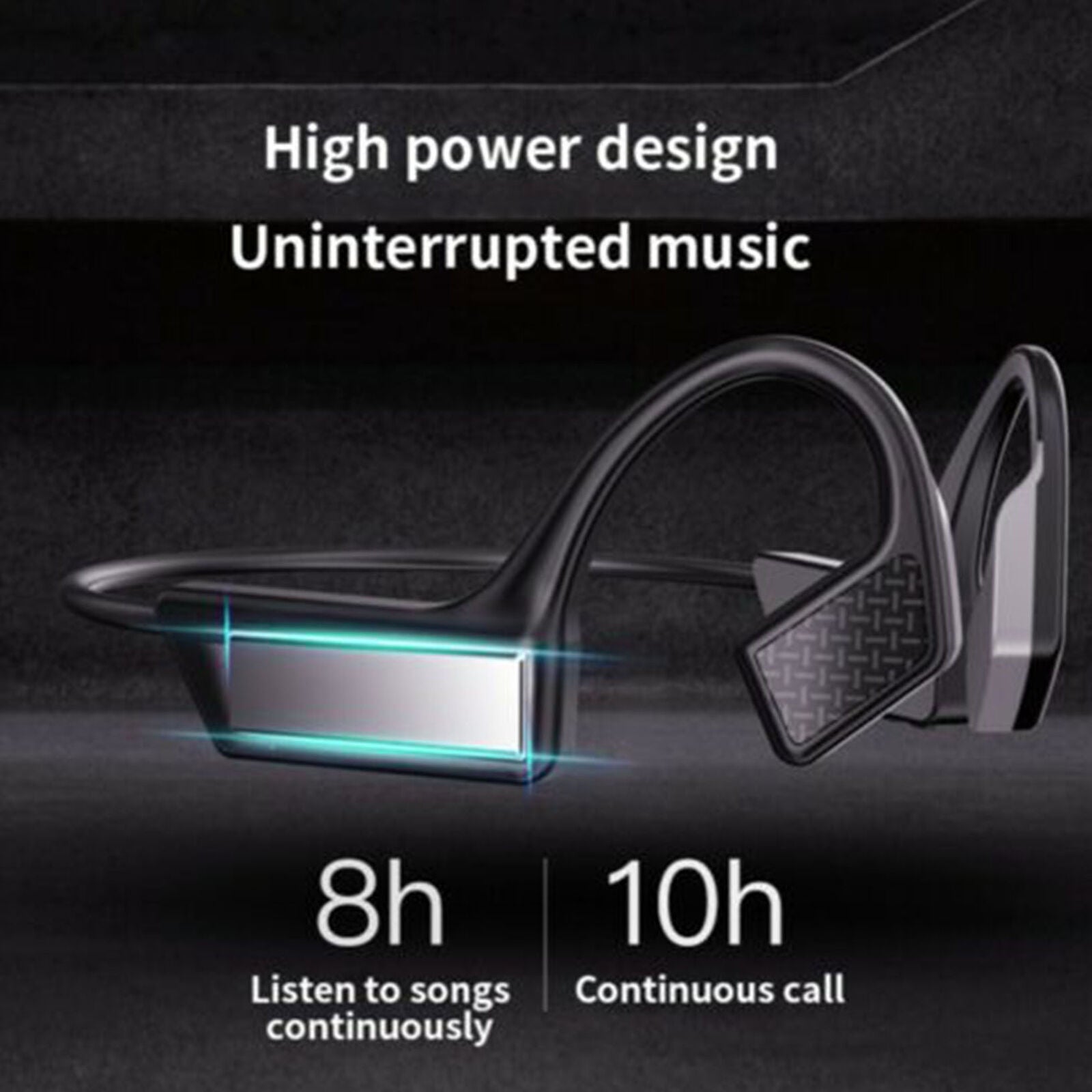 Mini Wireless Bluetooth Bone Conduction Headset Stereo Headphone Earphone Sport
