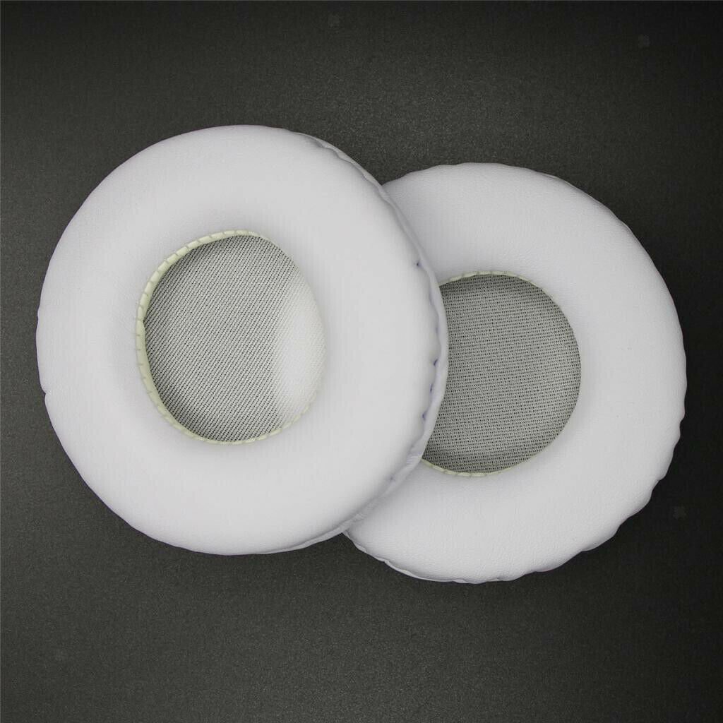 1 Pair Ear Pads Cushions Replacement Repair for 80mm Headphone White