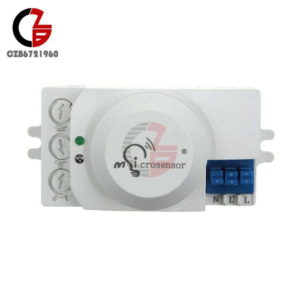 AC 220V 240V 5.8GHz Microwave Movement Sensor Motion Detector For Light Switch