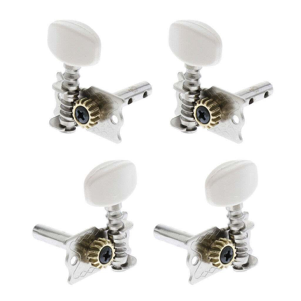 4pcs Guitar String Button Tuning Peg Key Round Tuners for Ukulele Uke Guitar