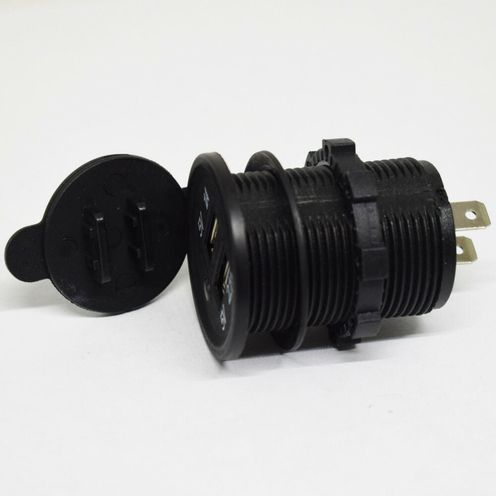 1pc Dual USB Cigarette Lighter Socket Splitter 5V 3.1A Car Charger Power Outlet