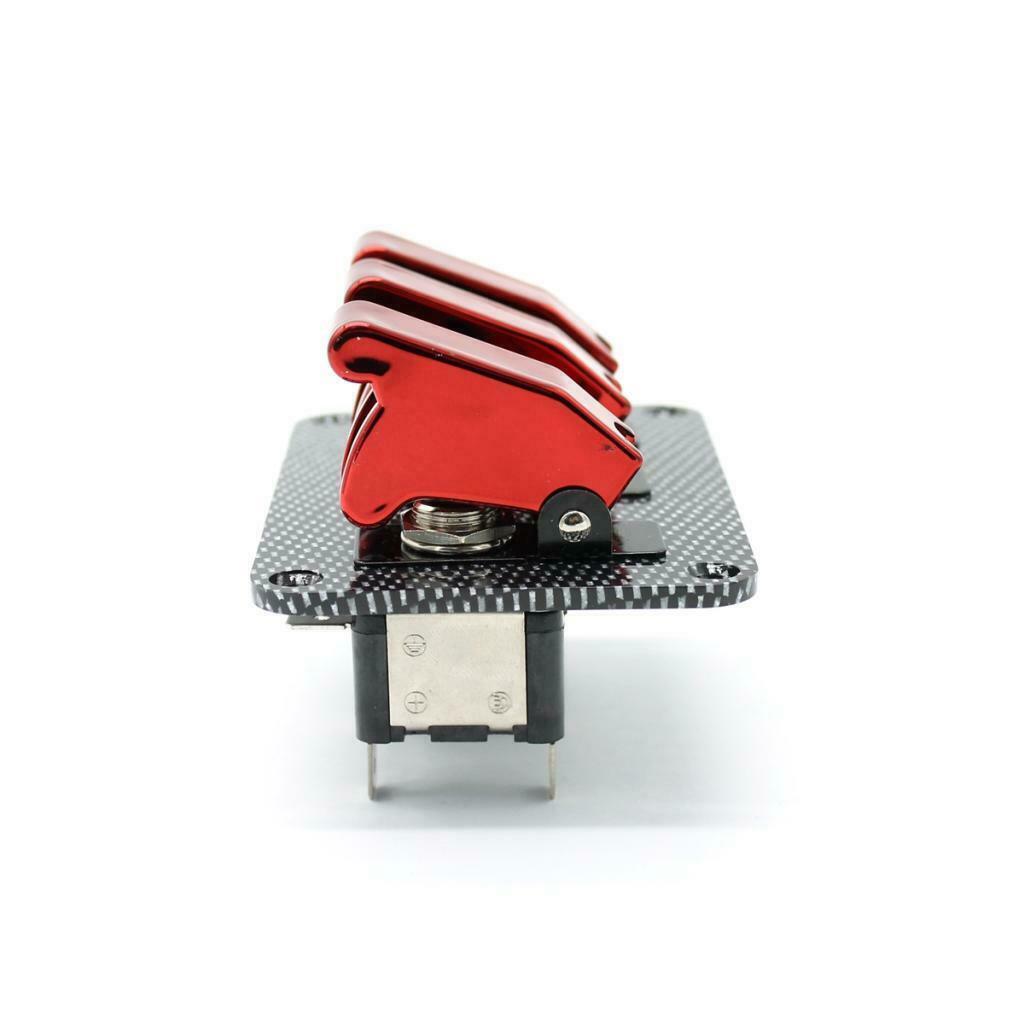 3 Buttons 20A Flip Up Ignition Lock Switch Toggle Switch Switch Panel