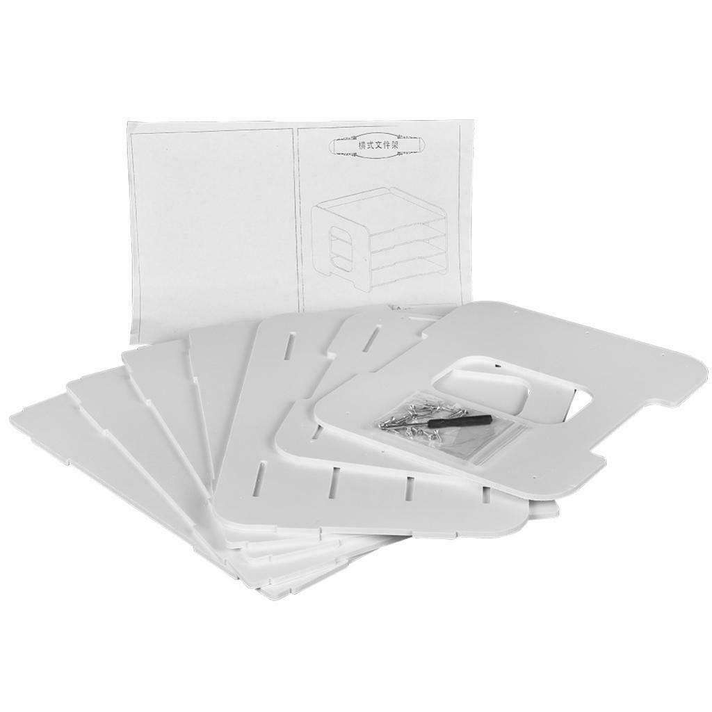 DIY Self-Assembly Files Filling Case Holder Good for Supplies PVC Made Set
