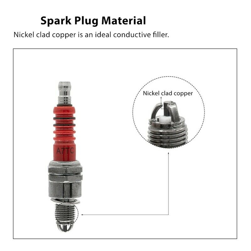 Ignition Coil 5-Pin CDI Box Spark Plug Kit for 50Cc 70Cc 90Cc 110Cc 125Cc DiL2W9