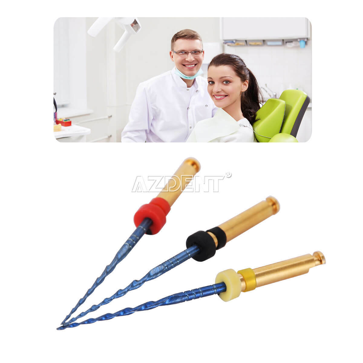 20 X Dental Reciprocating Blue Endodontic Files Rotary Root Canal Heat Activated
