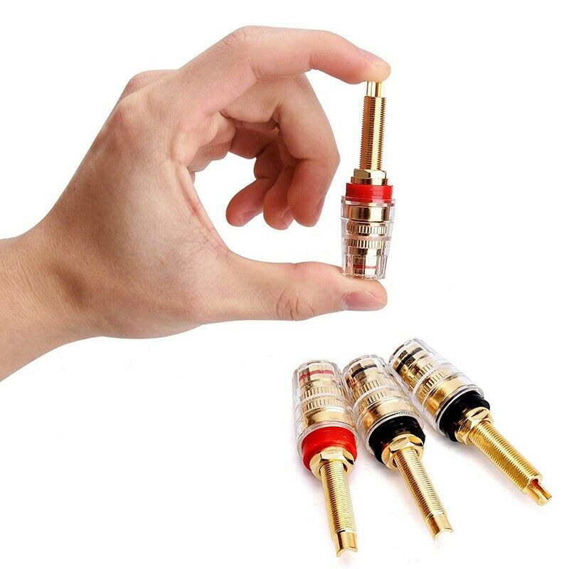 4Pair Binding Post HIFI Terminals Connector, 19MM Binding Post HIFI Speaker AmJ5