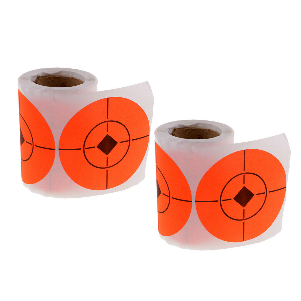 2 rolls Lots Shooting Paper Targets Striking Reactive Splatter Stickers