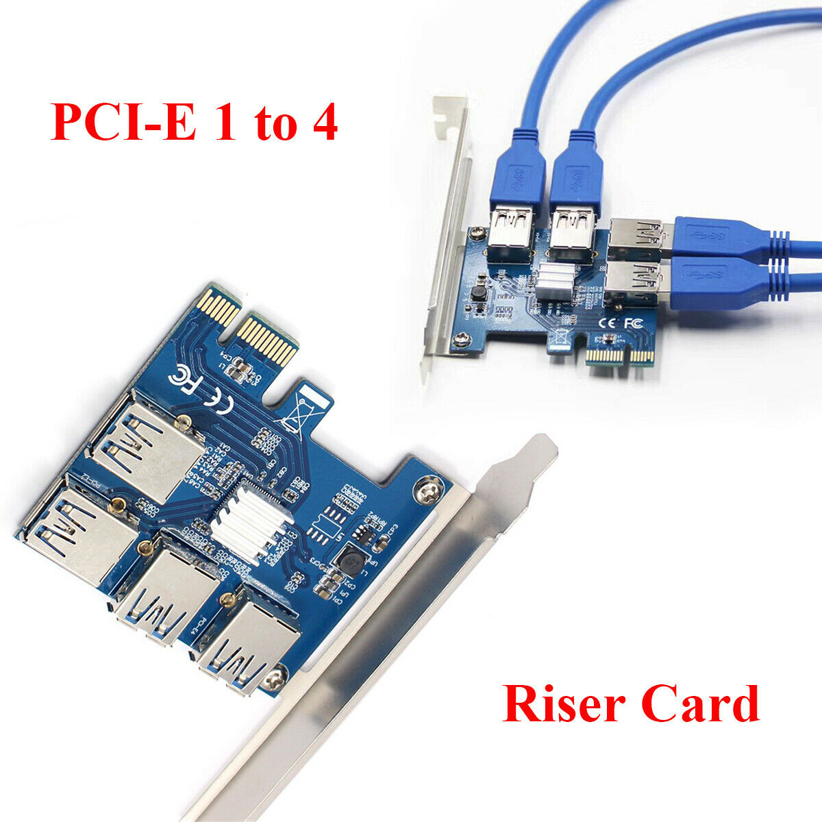 Support WINXP/WIN7/WIN8/WIN10 System PCI-E 1 To 4 USB 3.0 Port Expansion Cards