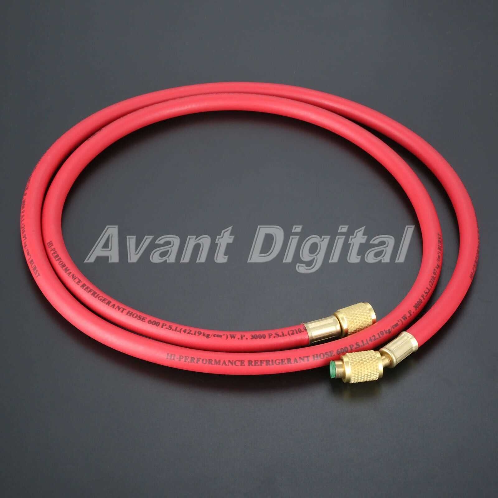 Car HVAC Manifold Gauge AC Refrigeration Test w/5ft Charging Hoses R134a R22