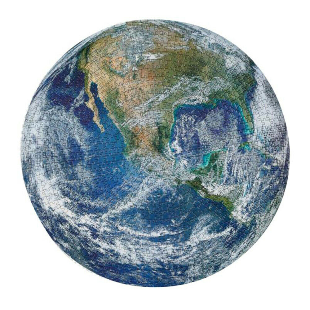 Round Earth Jigsaw Puzzle Educational Game for Adults Kids 1000 Pieces