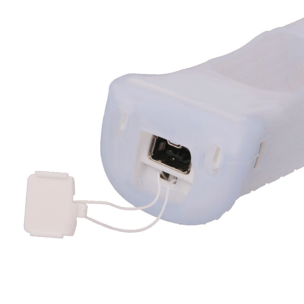 Motion Plus Adapter Sensor & Silicon Case for   Wii Controller White