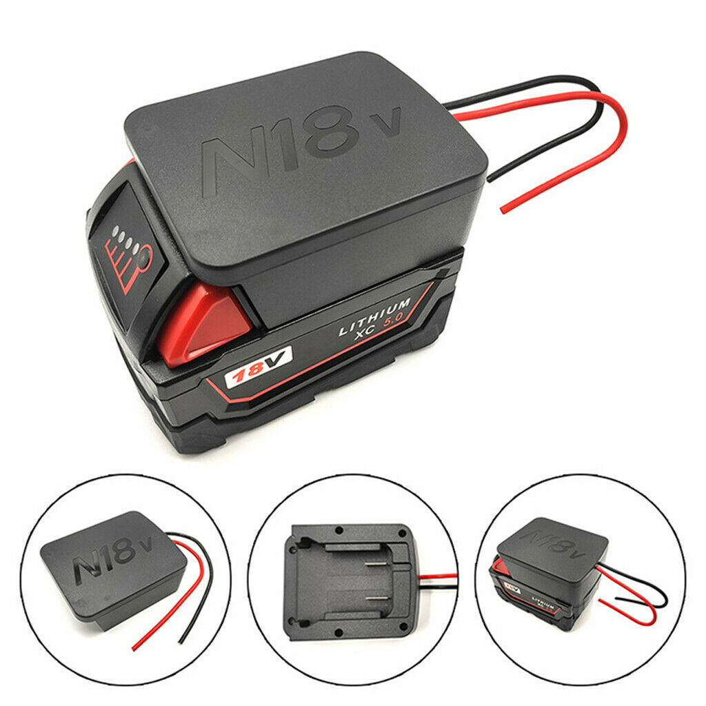 18V DIY Li-Ion Battery Adapter Wire Leads for M18 N18V Dock Power Connector
