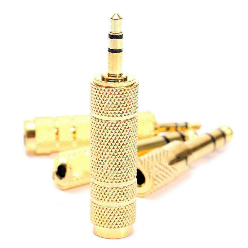 4x 6.5mm 1/4"Male plug to 3.5mm 1/8"Female Jack Audio Stereo Headphone Adapter