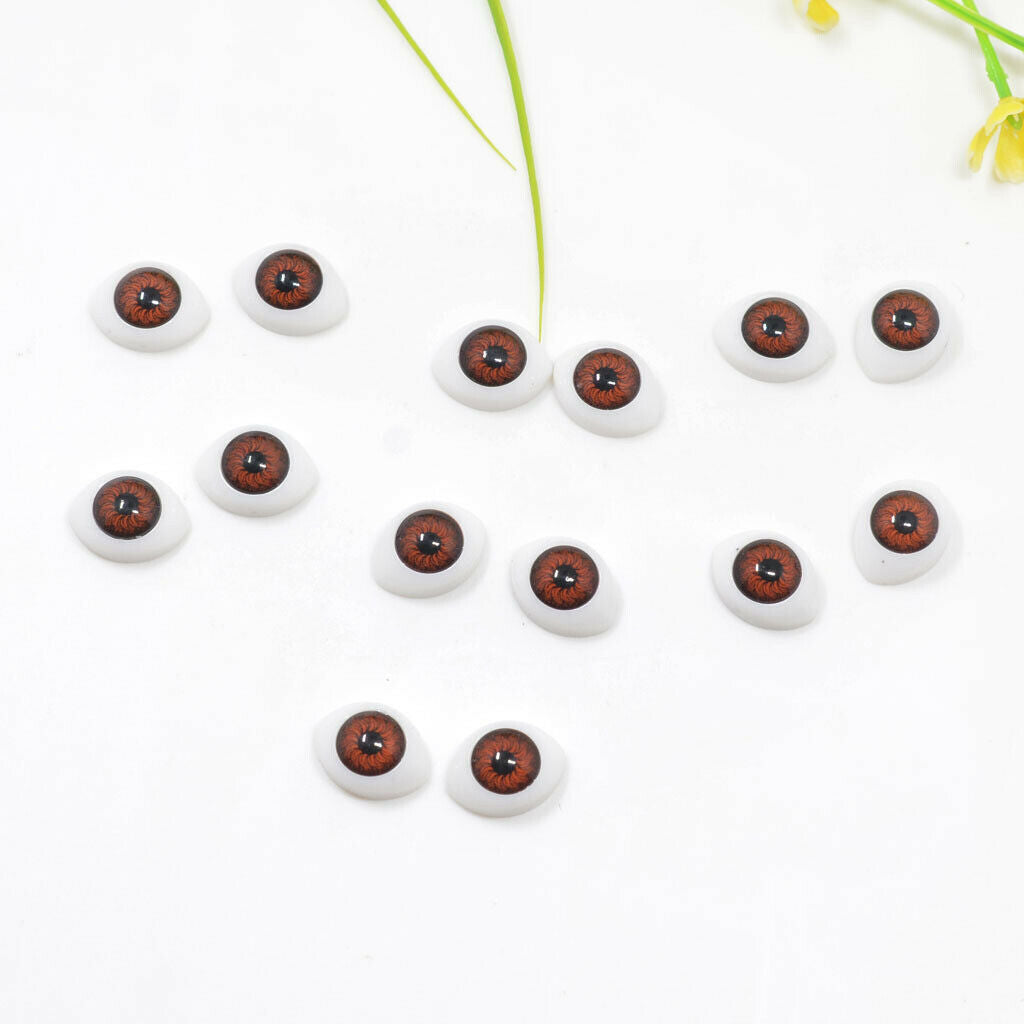 60x Plastic Glass Gothic Eyes Embellishments Handmade Accessories for Craft
