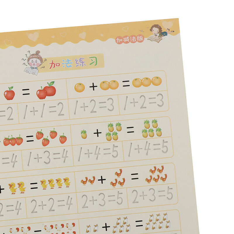 4Books Learning Numbers Letters Writing Practice Art Book Kids Copybook  ZDD Tt