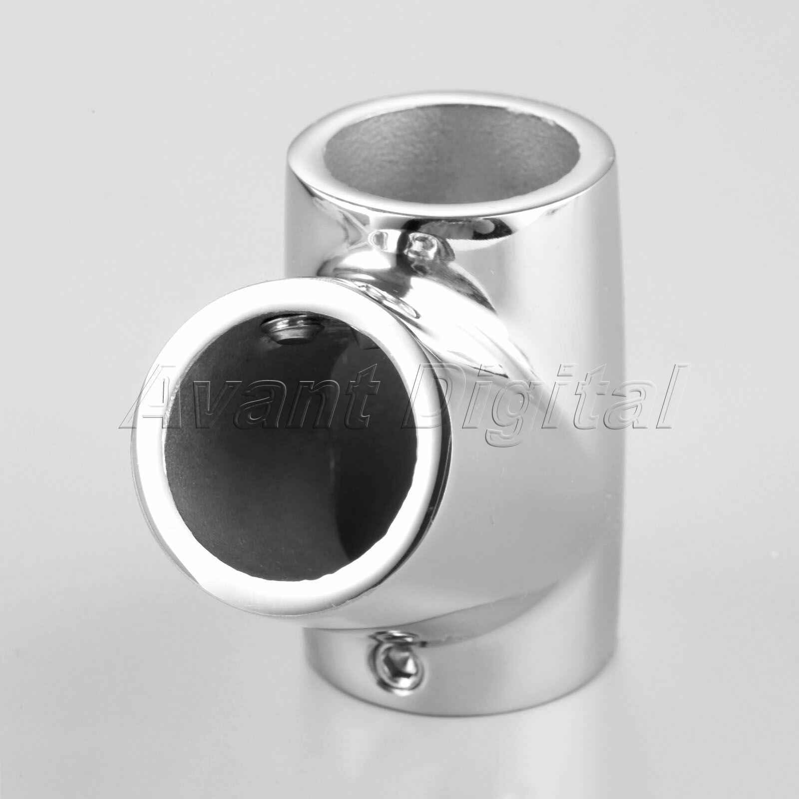 2Pcs 316 marine stainless steel Boat Hand Rail 60 Degree Tee Forting 7/8"" Tube