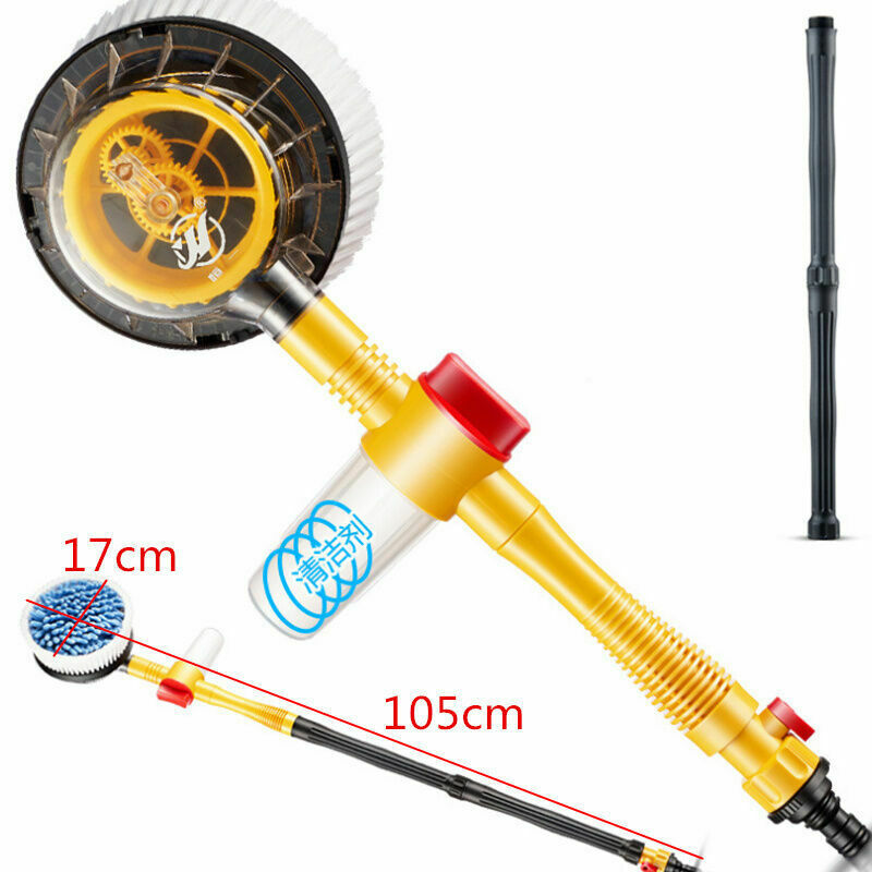 Car Revolving Care Washing Brush Sponge Cleaning Car Wash Brush Extendable Pole
