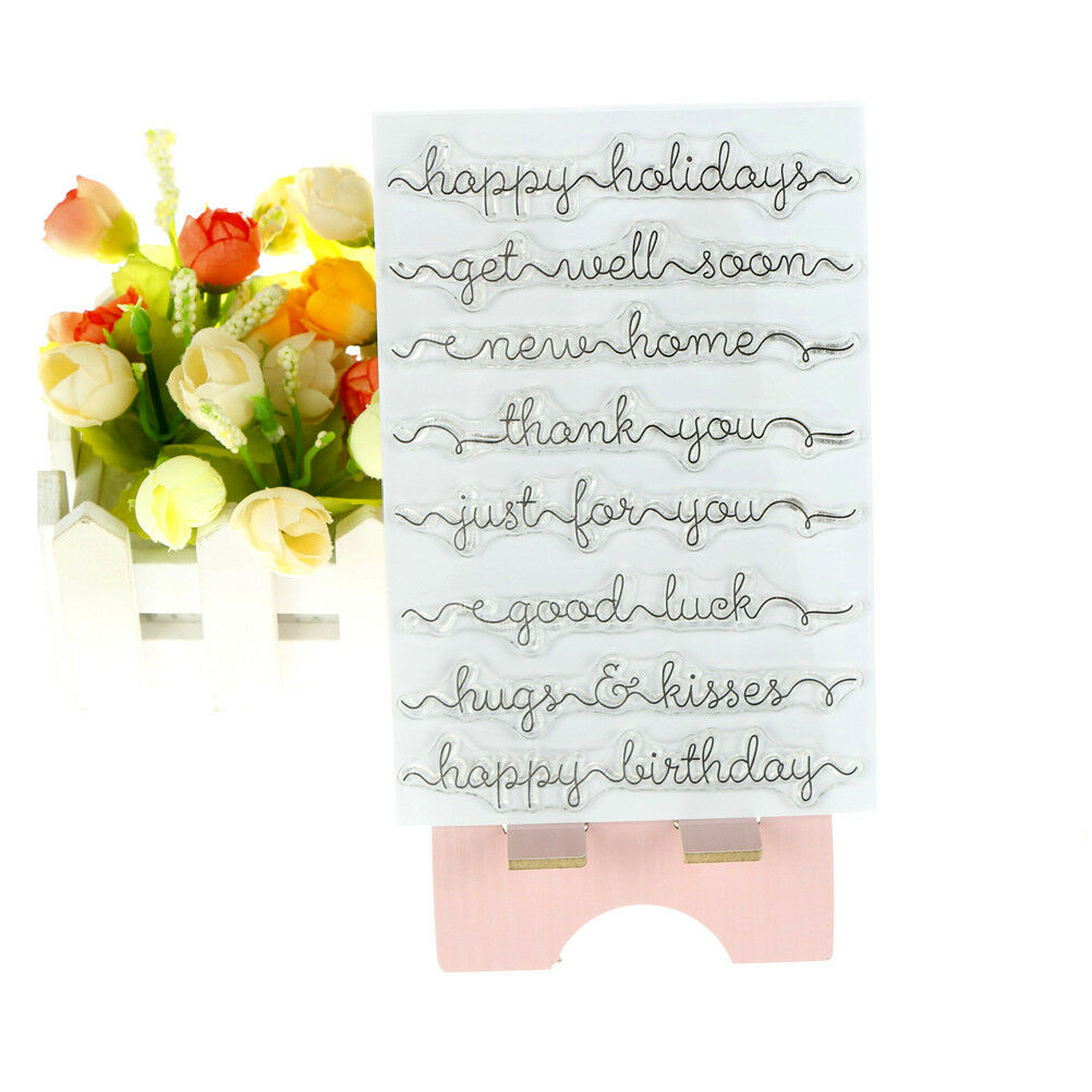 English greetings Transparent Silicone Clear Stamps for Scrapbook Album C.l8