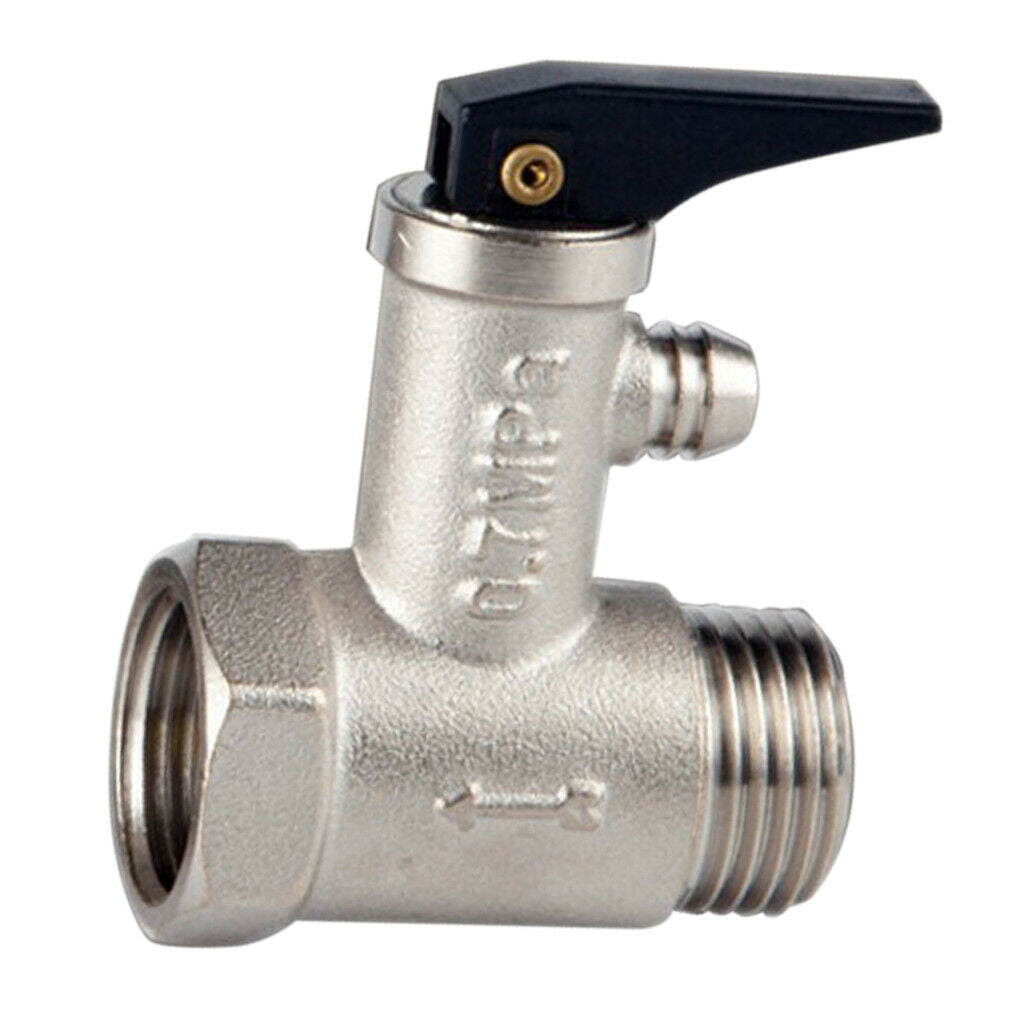 Useful 1/2inch DN15 Brass Water Heater Pressure Relief Check Safety Valve