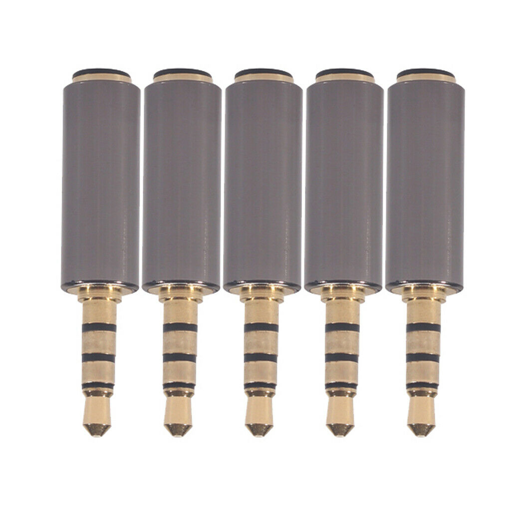 5pcs 3.5mm Microphone Audio   Mic Audio Headset   Plug Connector Part