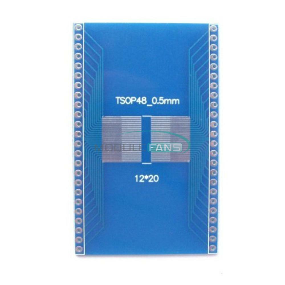 5PCS TSOP48 To DIP48 New Adapter Plate 0.5mm Pitch Interposer Board Pcb Board