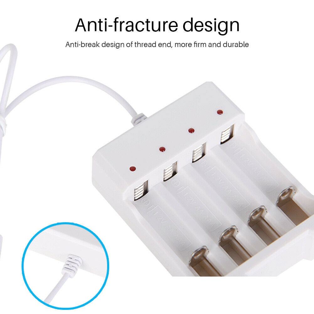 DC 5V USB Fast Charging Battery Charger AAA and AA Rechargeable Battery Station