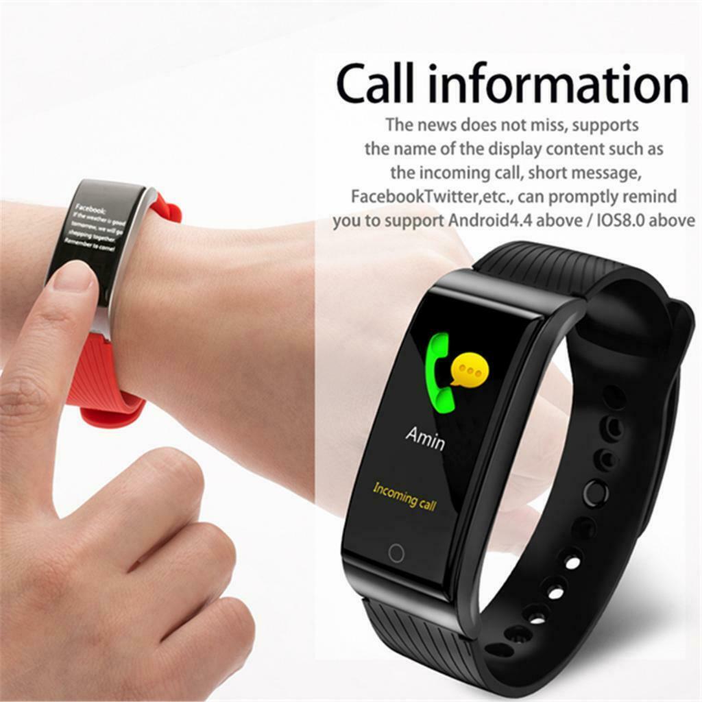 Men Women Smart Watch Waterproof Digital Sports Wrist Watch black