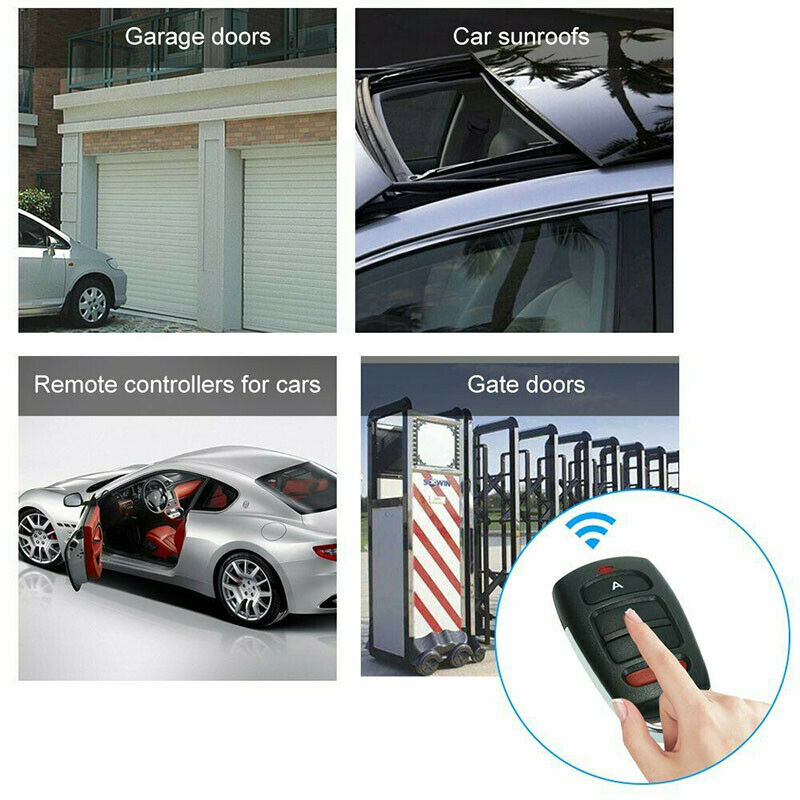 Mini 4 Channel Gate Garage Door Remote Control Key Fob Cloner 433mhz Universal