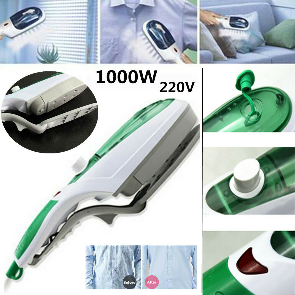 1000W Electric Steam Iron Handheld Fabric Laundry Steamer Brush Home Travel 220V