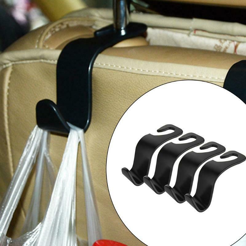 4x Car Seat Coat Headrest Hook Purse Organiser Portable Hanger Storage Groceries