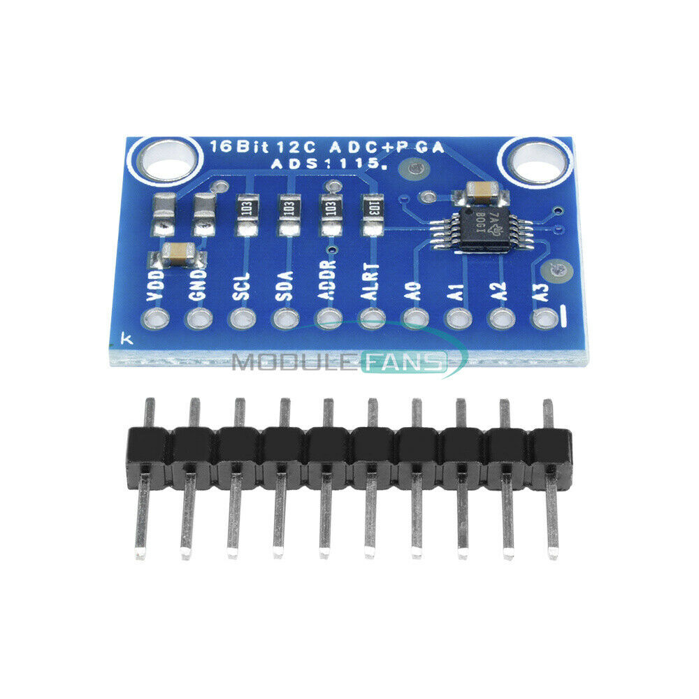 5PCS ADS1115 16 Bit I2C Module ADC 4 Channel+ Pro Gain Amplifier RPi For Arduino