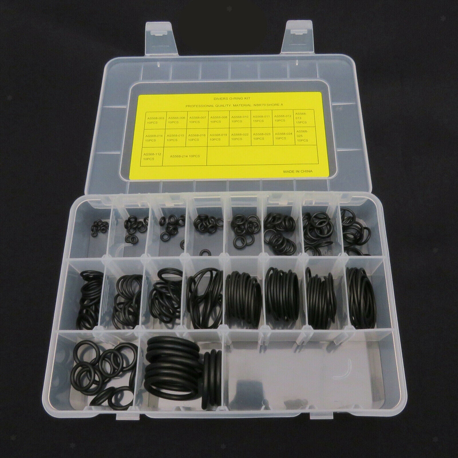 200s Scuba Diving O-Ring Kit 18 Size Hose Seal Dive Gear Rings Replacements
