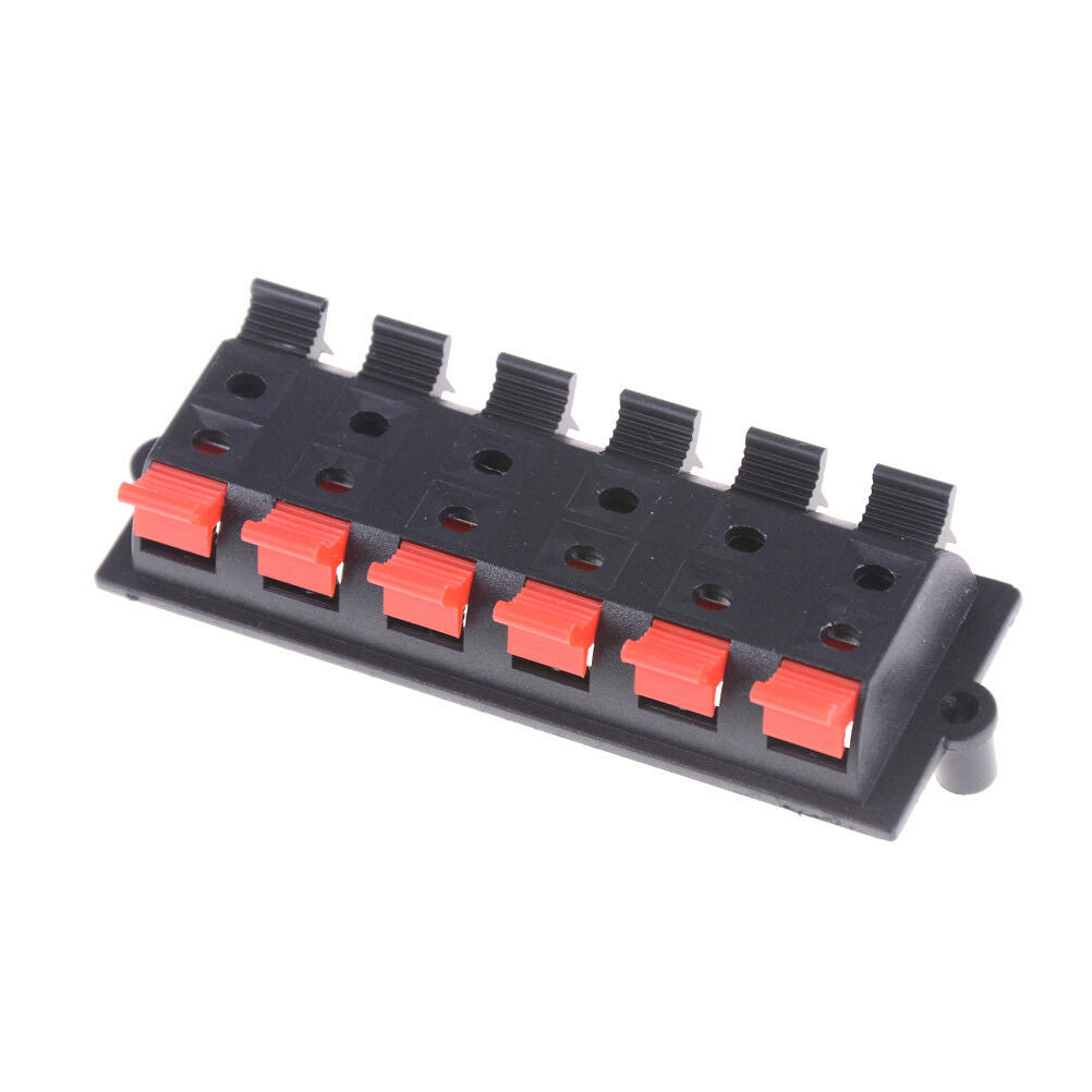 12 Way 2 Row Push Release Connector Plate Stereo Speaker Terminal Strip Bloc.DD