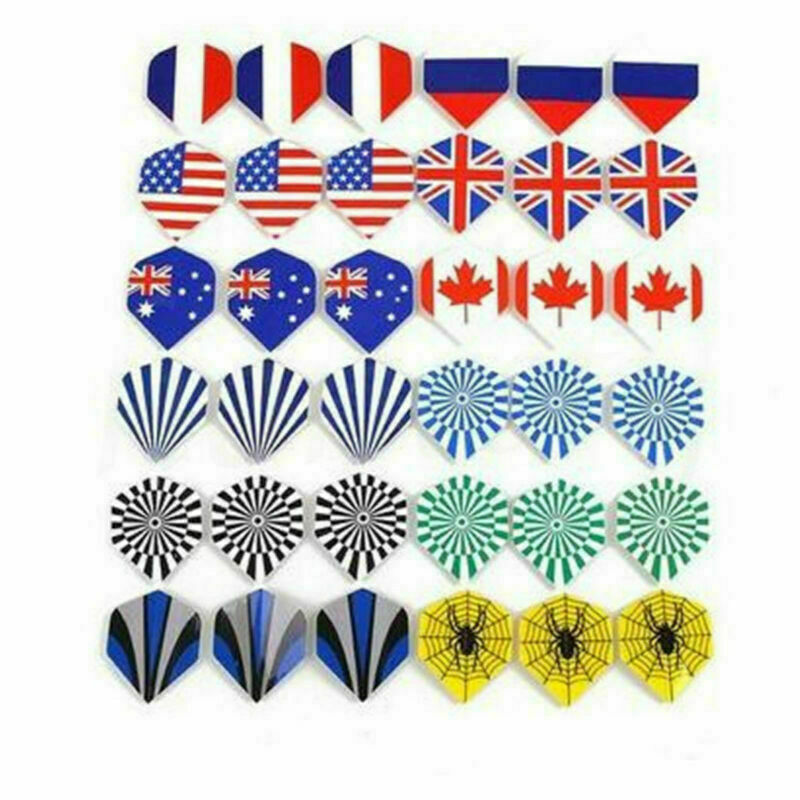 30PCS Professional Popular National Flag Pattern Nice Darts Tail Flights Wing