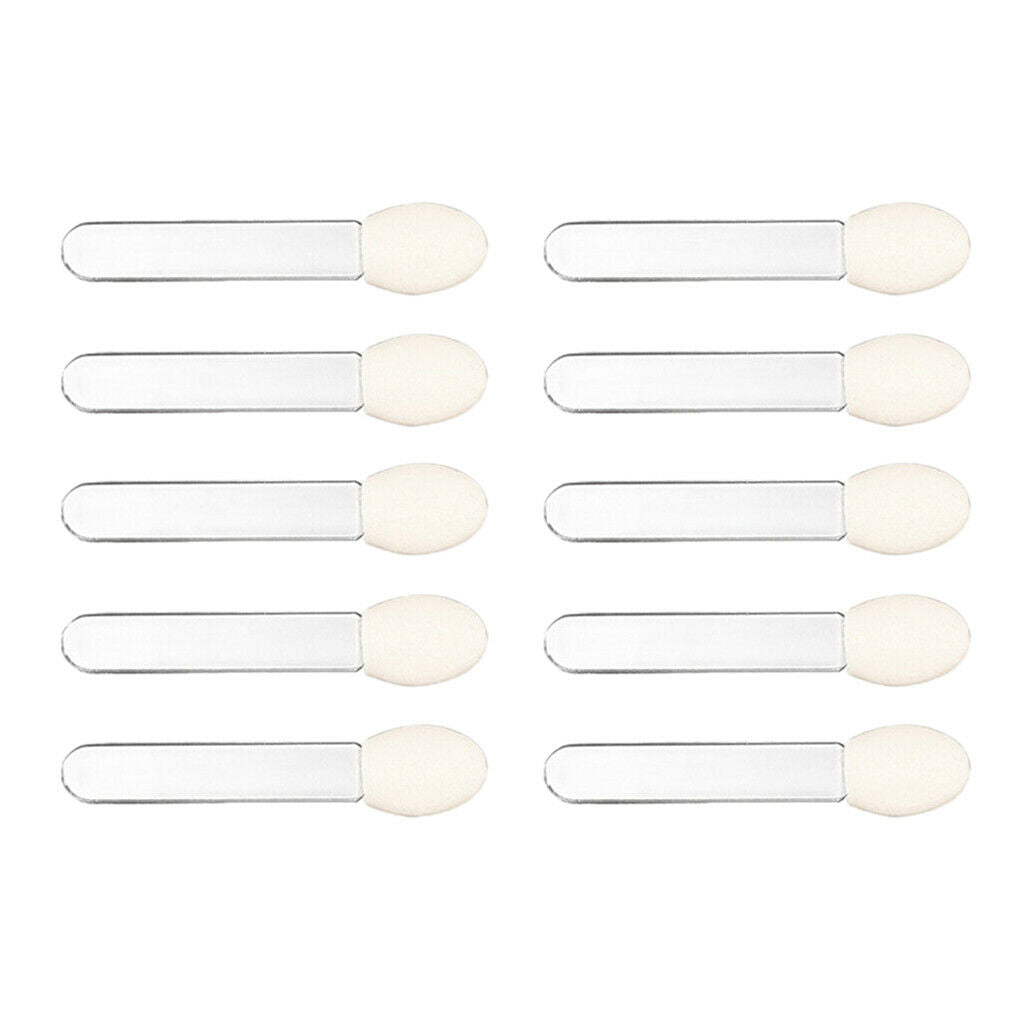 10 Pieces Disposable Single-Side Eyeshadow Brush Sponge Comestic Applicator