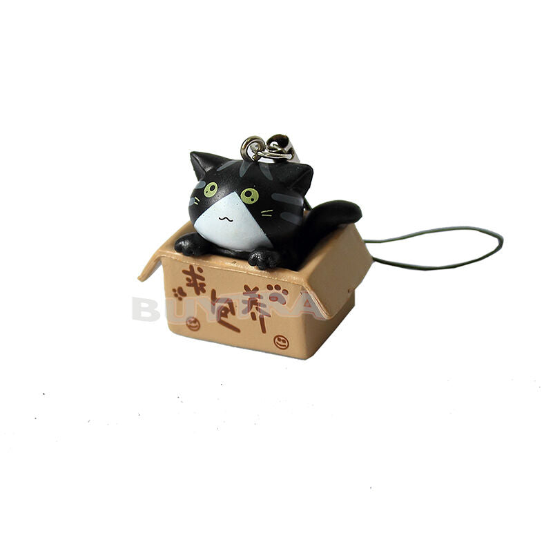 1pc Lovely Cartoon Cat In The Box Cell Phone Charm at Rando.l8