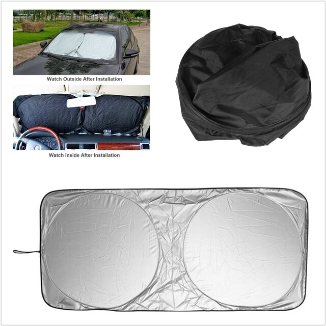 1x Universal Car Auto Front Windows Protection Windshield Cover UV Visor Shade