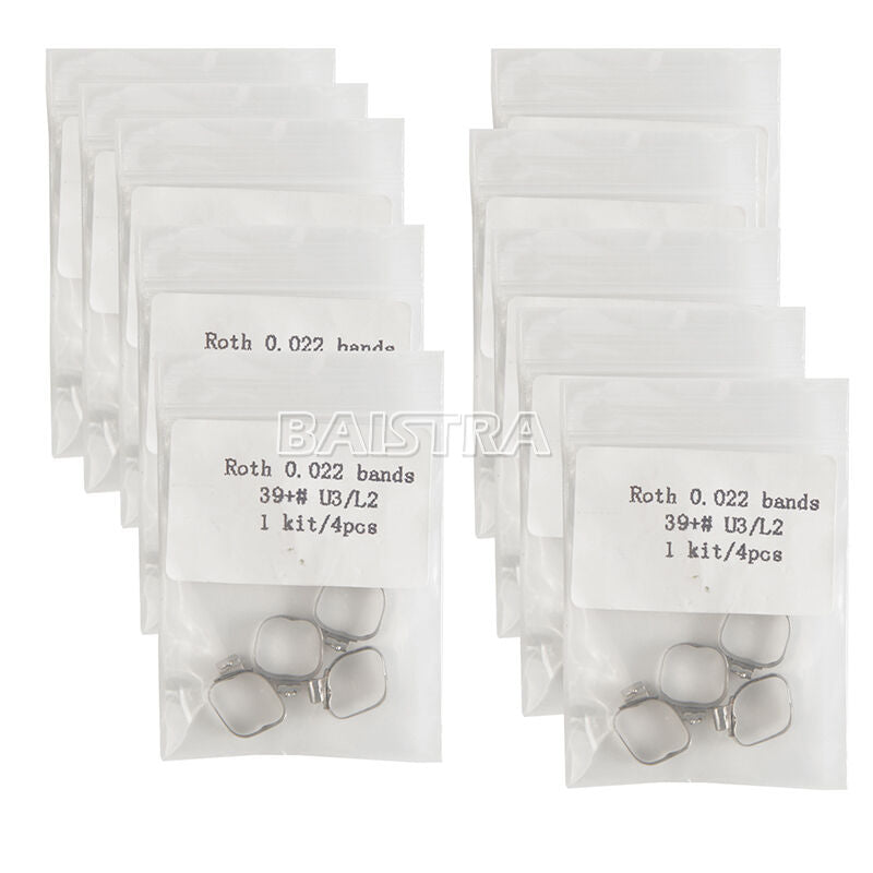 50 Packs Dental Bands Orthodontic Buccal Tubes Tpl Conv Roth.022" 1st Molar