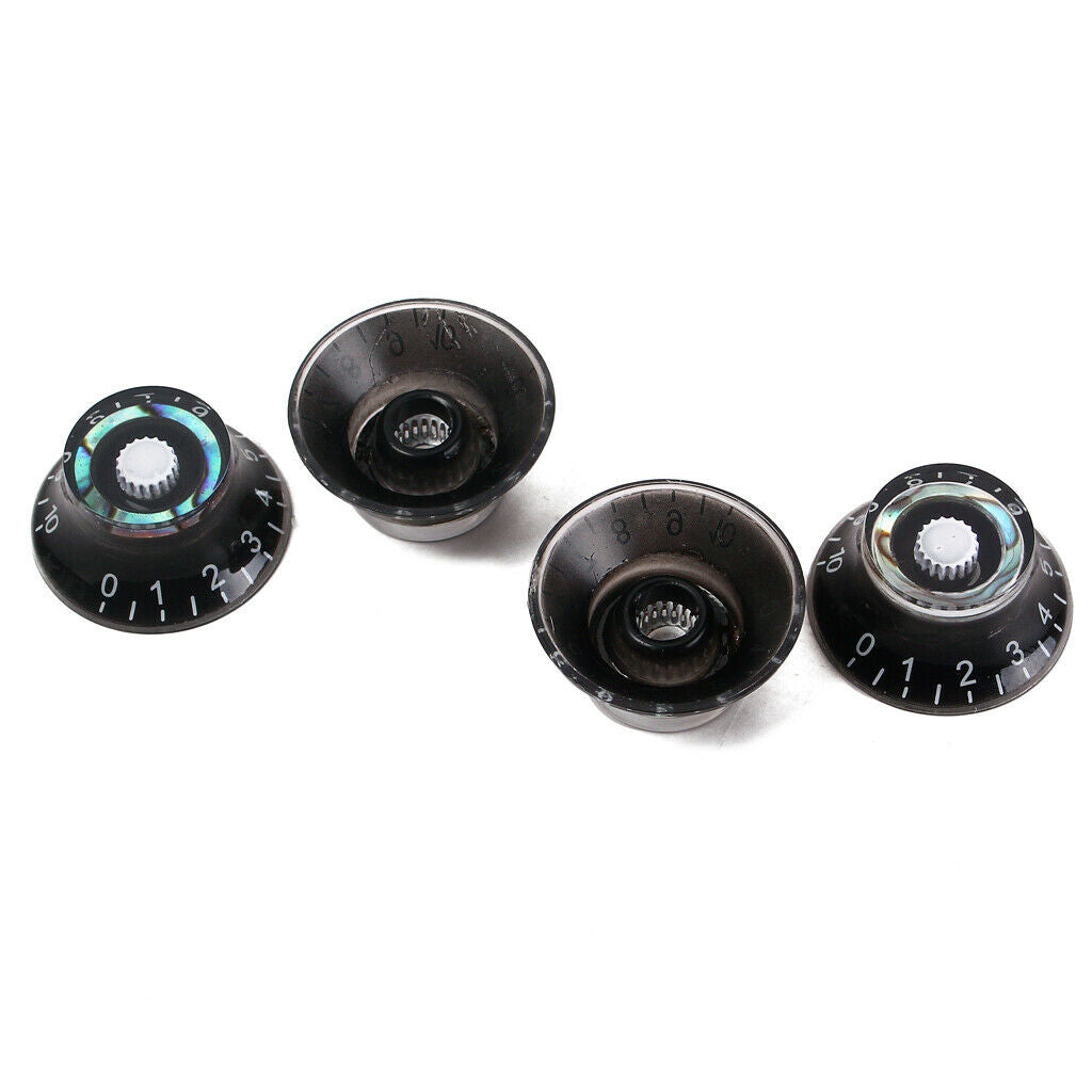 4Pcs Guitar Speed Control Knobs for 6mm (0.24 inch) Dia. Shaft Pots -  Volume