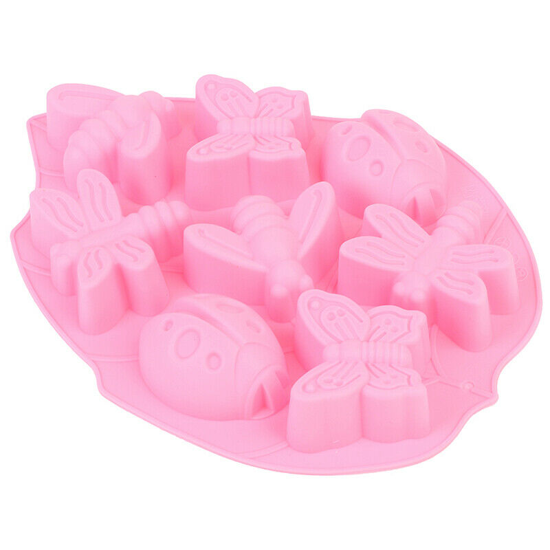 Cartoon Animal Flower Insect Ice Cube Chocolate DIY Silicone Mold Baking Mol Gy