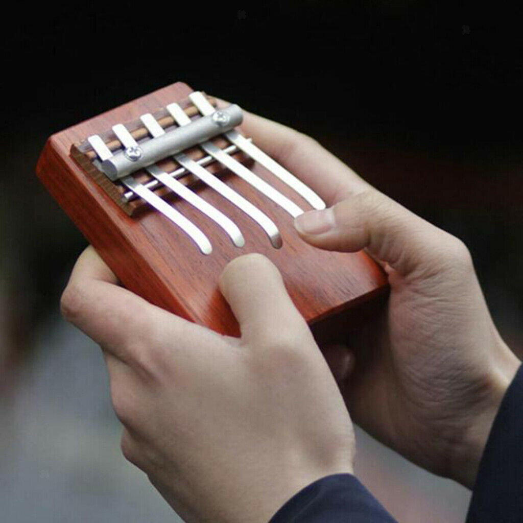 Mini Kalimba Thumb Piano Mbira Rosewood Kids Children Music Instrument Wood
