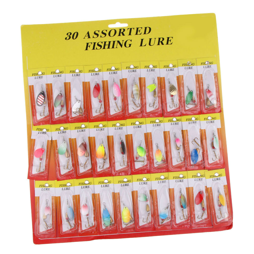 30x   Multicolor   Spinners   Baits   Spinnerbait   Fishing   Lures   Artificial