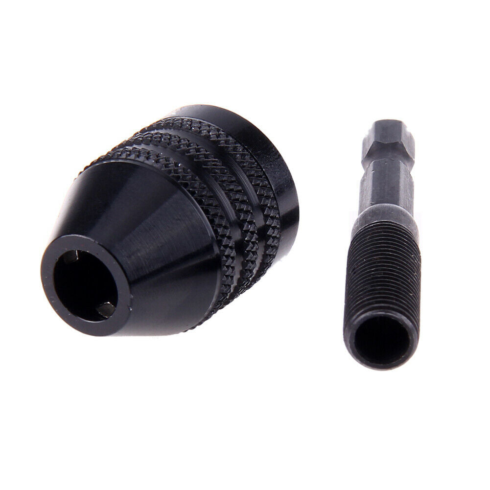 0.6-8mm Keyless Drill Chuck Screwdriver Impact Driver Adaptor Hex Drill @