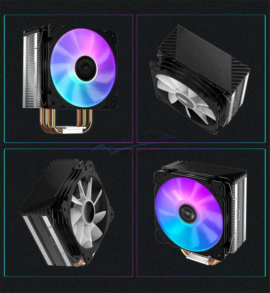 1 × 12V General Intelligent Temperature Control Hydraulic Bearing CPU Air Cooler