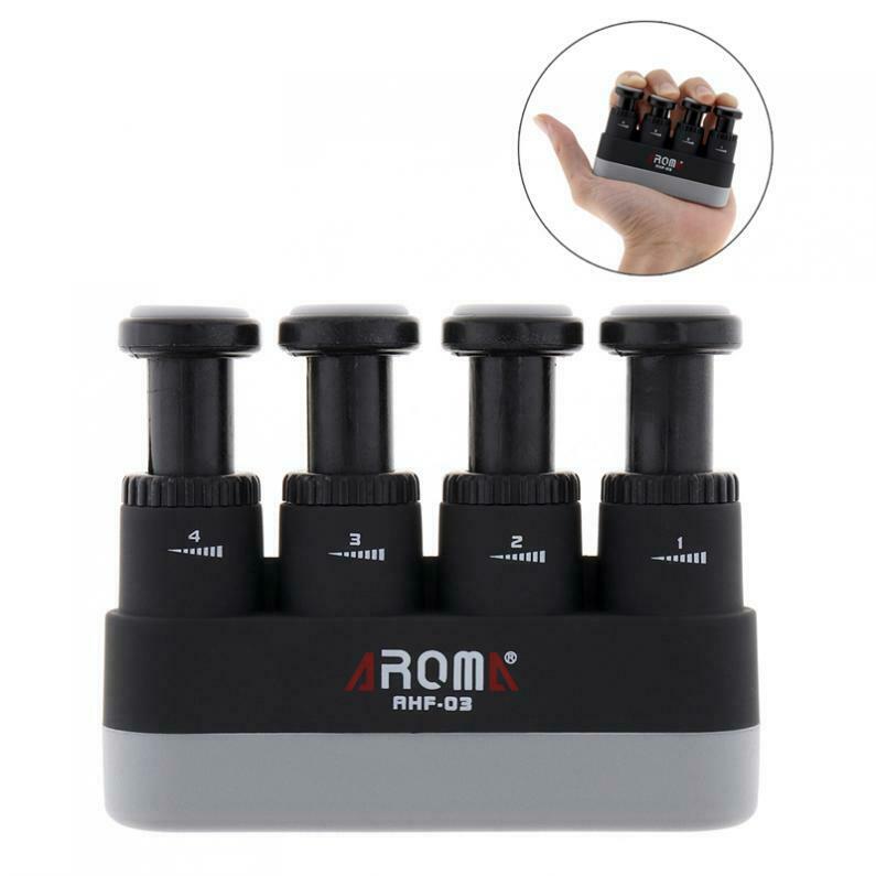 Guitar Bass Piano Players Hand Finger Exerciser Medium Tension Black Color Hand